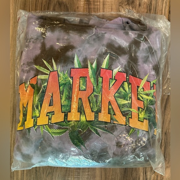 Market Arc Herbal Remedy Tie-dye Hoodie - Purple/Grey/White - Picture 8 of 8